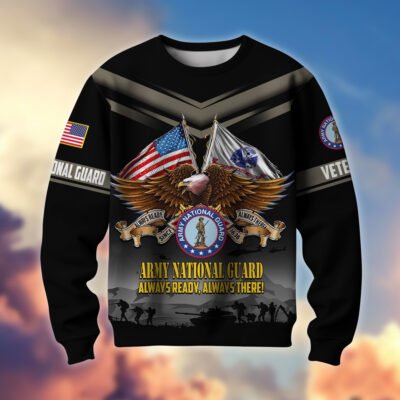 US ARMY NATIONAL GUARD GS10251 Lightweight Sweater Fleece Sweatshirt